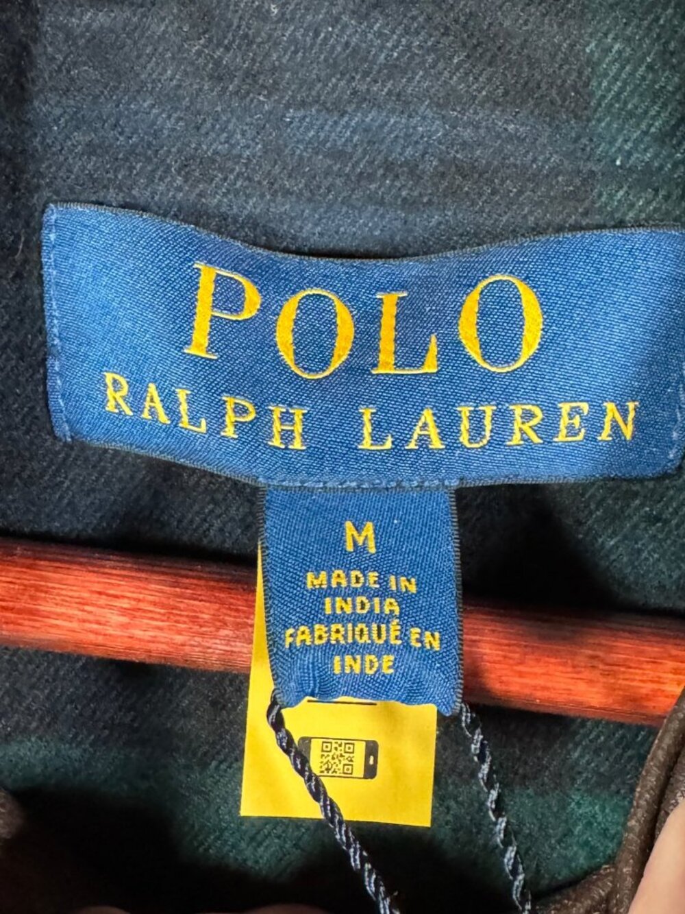 Polo Ralph Lauren Leather Jacket Mens M Brown Full Zip Plaid Lined Core Replen - Picture 4 of 13